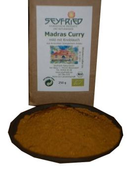 Madras Curry mild mit Knoblauch