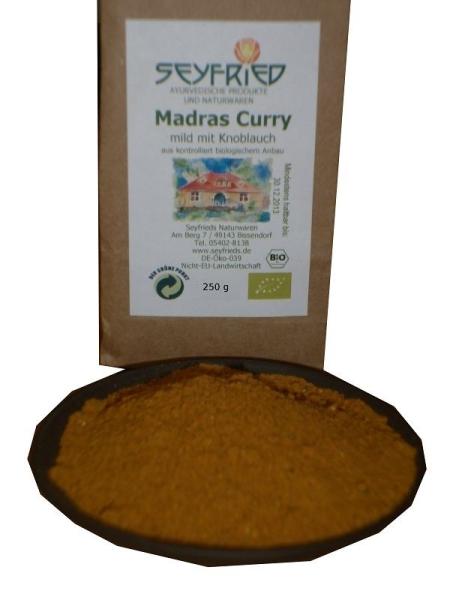 Madras Curry mild mit Knoblauch