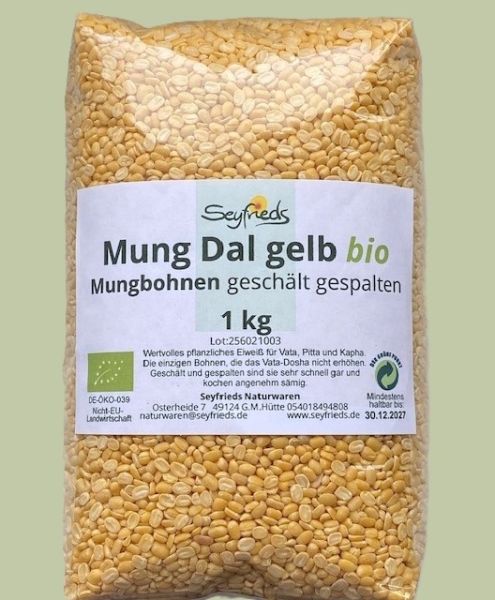 Bio Mung dal, gelb, geschält