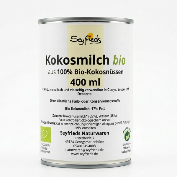 Bio Kokosmilch in Dose