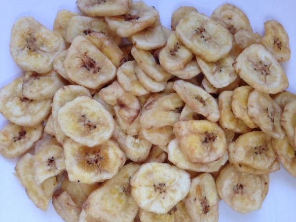 Bananen Scheiben geröstet & gesüßt